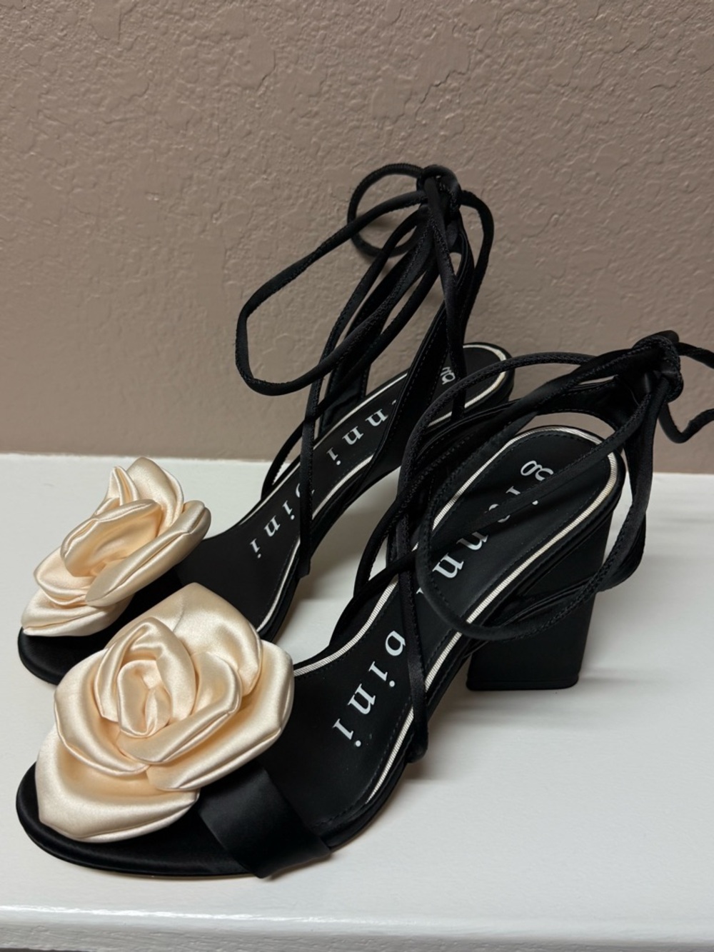 Gianni Bini Satin Rose Heels